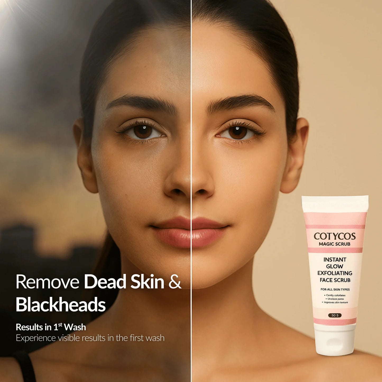 Magic Scrub – Remove Dead Skin & Blackheads Instantly